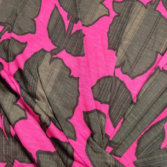 Boden Size 4R Women's Dress Pink Floral Faux Wrap Jersey Knee Length‎ Stretch - Picture 5 of 13